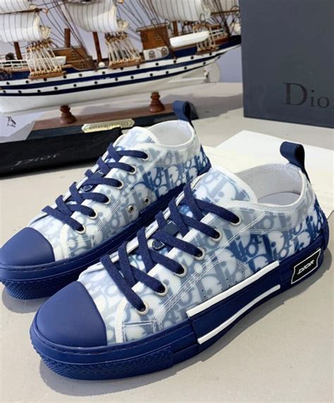 b23 low top sneaker in blue dior oblique|b23 low top sneaker Dior.